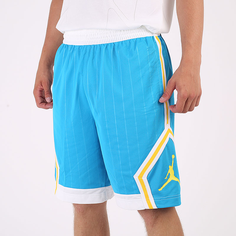 мужские голубые шорты  Jordan Jumpman Diamond Striped Short CD4908-446 - цена, описание, фото 1